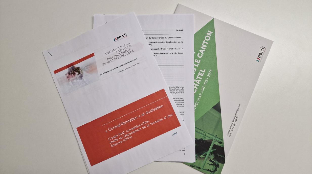 Les associations économiques saluent l’engagement remarquable des entreprises formatrices neuchâteloises par rapport à l’augmentation du taux de dualisation