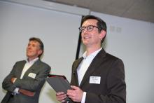 Felix Schneuwly, head public affairs comparis.ch et Frédéric Lelièvre, CEO et rédacteur en chef de L'Agefi