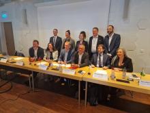 Les intervenants à la conférence de presse