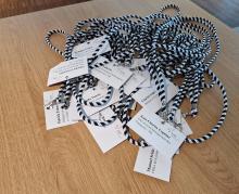Les badges remis à la délégation