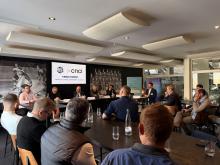 Un public très attentif à la Business Loge de la patinoire des Mélèzes