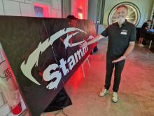 Christophe Stamm, heureux d'avoir franchi toutes les étapes de l'extension de sa carrosserie