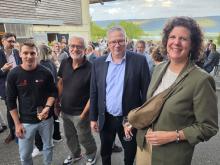 En compagnie de Mélanie Walser et Philippe Lefeuvre du REN ainsi que de Florian Németi, Directeur CNCI