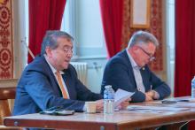 Pascal Broulis et Charles Constantin; le Président et le Secrétaire de la FTJA 